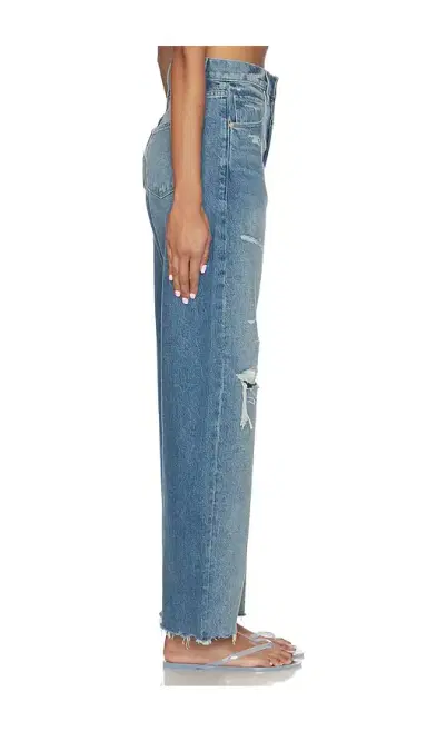 PAIGE Arellia Skimmer Covered Button Fly Jeans | Thumbnail 3