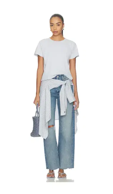 PAIGE Arellia Skimmer Covered Button Fly Jeans | Thumbnail 5