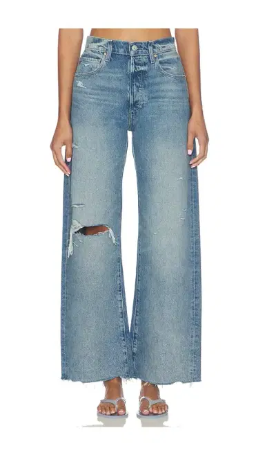 PAIGE Arellia Skimmer Covered Button Fly Jeans | Thumbnail 1