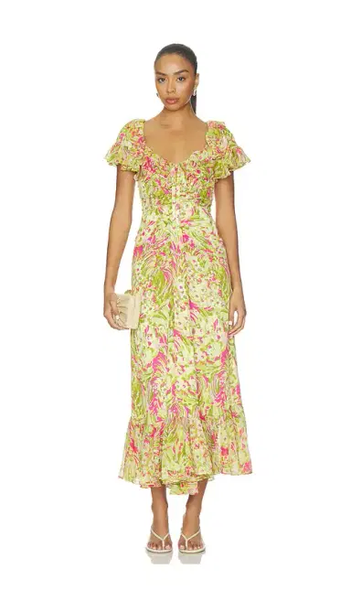 Cinq à Sept Daisy Swirl Ivey Dress | Thumbnail 1