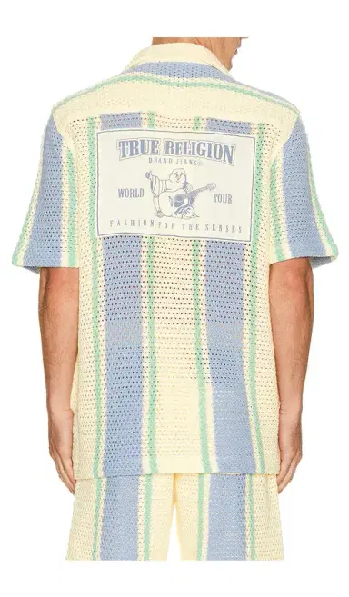True Religion Short Sleeve Knit Stripe Shirt | Thumbnail 2