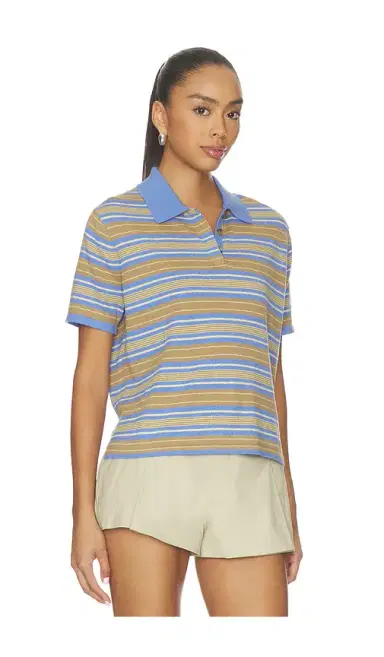 Guest In Residence Short Sleeve Stripe Rugby Tee | Thumbnail 2 Guest In Residence Short Sleeve Stripe Rugby Tee | Thumbnail 2