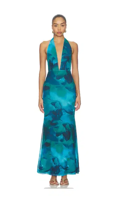 MORE TO COME Lailah Halter Maxi Dress | Thumbnail 1
