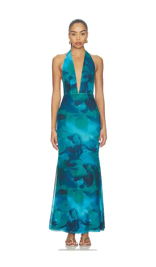 MORE TO COME Lailah Halter Maxi Dress