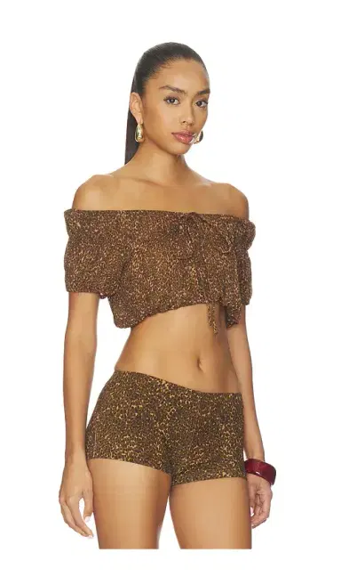 Frankies Bikinis Paulina Chiffon Blouse | Thumbnail 2 Frankies Bikinis Paulina Chiffon Blouse | Thumbnail 2