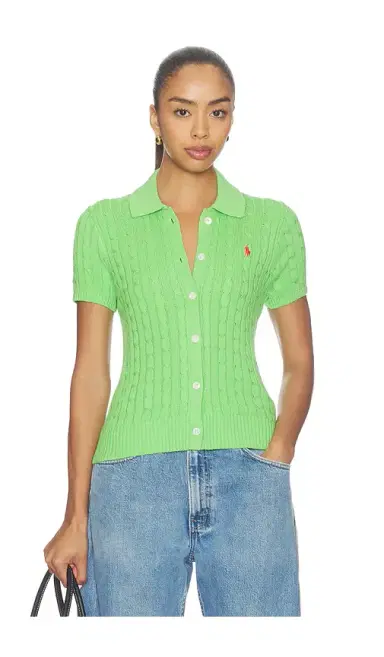 Polo Ralph Lauren Cotton Short Sleeve Cardigan | Thumbnail 1 Polo Ralph Lauren Cotton Short Sleeve Cardigan | Thumbnail 1