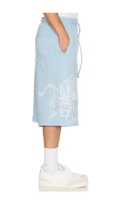 True Religion Tiger Script Mikey Fleece Shorts | Thumbnail 2 True Religion Tiger Script Mikey Fleece Shorts | Thumbnail 2