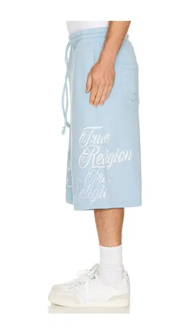 True Religion Tiger Script Mikey Fleece Shorts | Thumbnail 3 True Religion Tiger Script Mikey Fleece Shorts | Thumbnail 3
