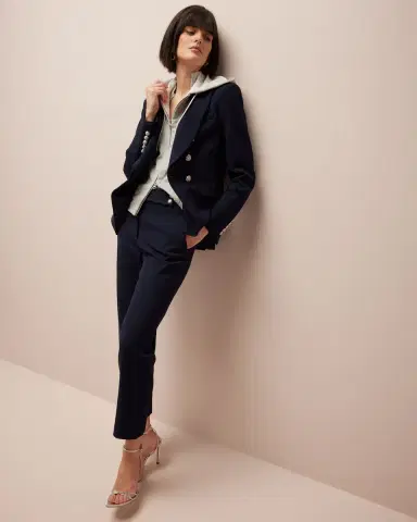 Veronica Beard Renzo Straight Crop Pants | Thumbnail 4