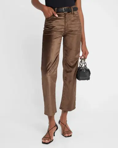 FRAME Le Sleek Straight Velvet Jeans | Thumbnail 3