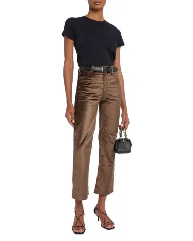 FRAME Le Sleek Straight Velvet Jeans | Thumbnail 1