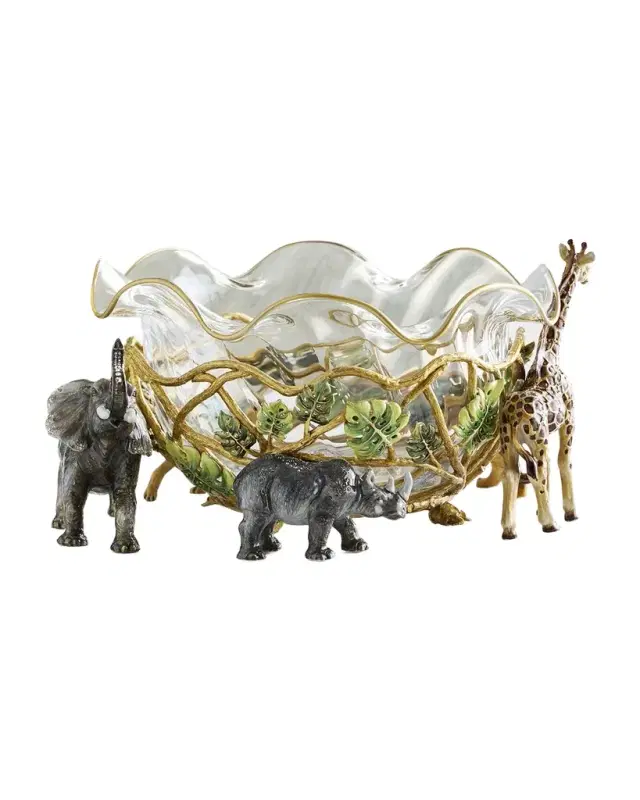 Jay Strongwater Animal Parade Bowl