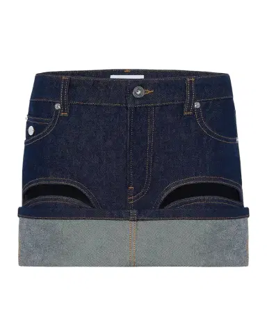 Jean Paul Gaultier Cutout Denim Mini Skirt | Thumbnail 1 Jean Paul Gaultier Cutout Denim Mini Skirt | Thumbnail 1