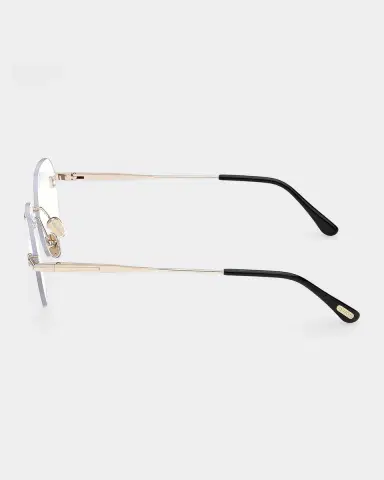 TOM FORD 52MM Blue Block Geometric Eyeglasses | Thumbnail 5