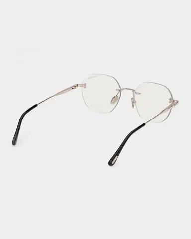 TOM FORD 52MM Blue Block Geometric Eyeglasses | Thumbnail 6