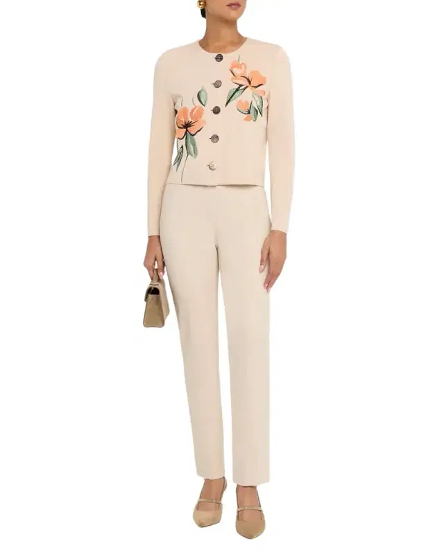 Cropped Straight-Leg Pants