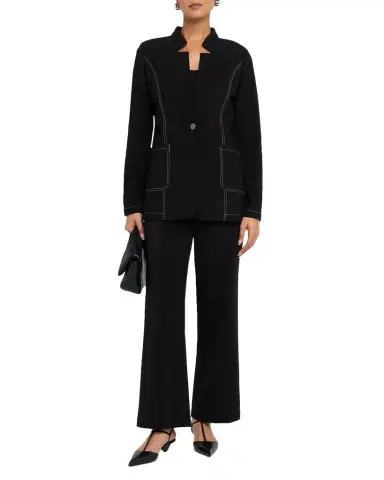 Misook Single-Button Ponte Blazer | Thumbnail 1 Misook Single-Button Ponte Blazer | Thumbnail 1
