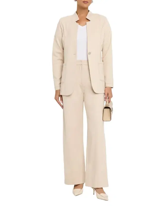 Single-Button Ponte Blazer