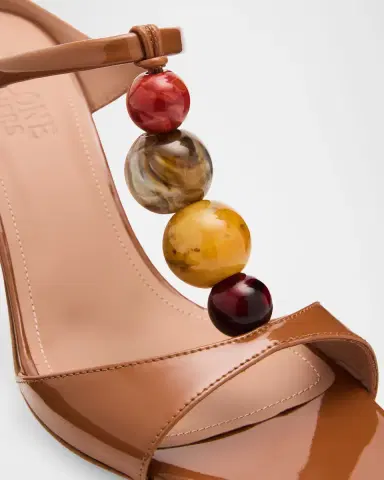 Malone Souliers 70mm Lena Resin Patent Leather Mules | Thumbnail 2 Malone Souliers 70mm Lena Resin Patent Leather Mules | Thumbnail 2