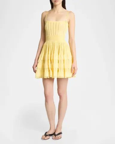 Alaïa A-Line Crinoline Mini Dress with Removable Straps | Thumbnail 3