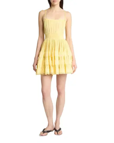 Alaïa A-Line Crinoline Mini Dress with Removable Straps | Thumbnail 1