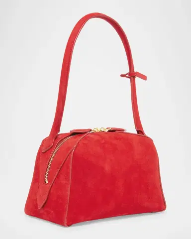 ALAÏA Le Bouledogue Dome Suede Top-Handle Bag | Thumbnail 2
