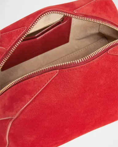 ALAÏA Le Bouledogue Dome Suede Top-Handle Bag | Thumbnail 3