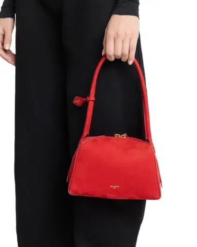 ALAÏA Le Bouledogue Dome Suede Top-Handle Bag | Thumbnail 1