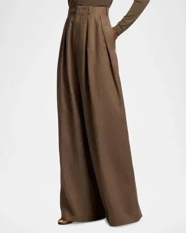 Ralph Lauren Collection Greer Linen Pleated Pants | Thumbnail 5 Ralph Lauren Collection Greer Linen Pleated Pants | Thumbnail 5