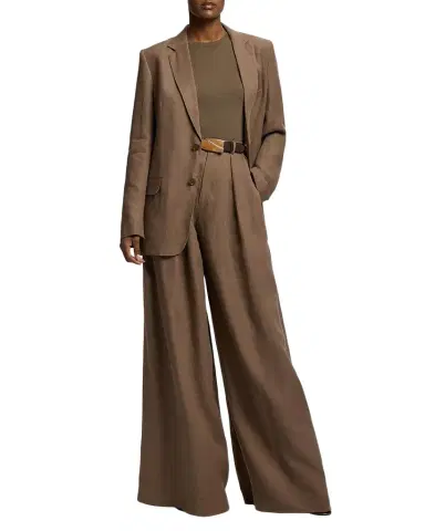 Ralph Lauren Collection Greer Linen Pleated Pants | Thumbnail 1 Ralph Lauren Collection Greer Linen Pleated Pants | Thumbnail 1