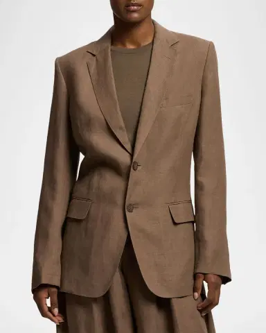 Ralph Lauren Collection Marcy Linen Jacket | Thumbnail 3 Ralph Lauren Collection Marcy Linen Jacket | Thumbnail 3
