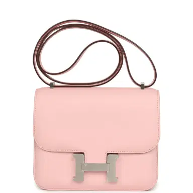HERMÈS Hermes Constance 18 Rose Sakura Swift Brushed Palladium Hardware | Thumbnail 1