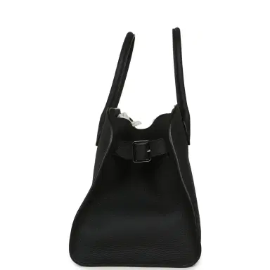 The Row The Row Soft Margaux 12 Bag Black Calfskin Silver Hardware | Thumbnail 3