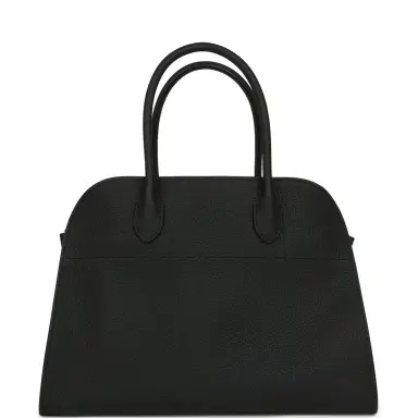 The Row The Row Soft Margaux 12 Bag Black Calfskin Silver Hardware | Thumbnail 4