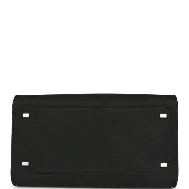 The Row The Row Soft Margaux 12 Bag Black Calfskin Silver Hardware | Thumbnail 6