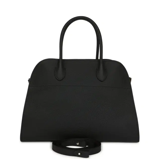The Row Soft Margaux 12 Bag Black Calfskin Silver Hardware