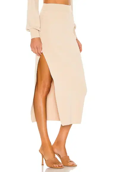 Michael Costello x REVOLVE Cut Out Knit Midi Skirt | Thumbnail 2 Michael Costello x REVOLVE Cut Out Knit Midi Skirt | Thumbnail 2