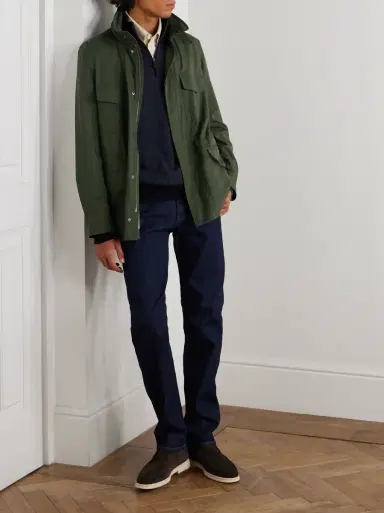 Loro Piana Roadster Cashmere Half-Zip Sweater | Thumbnail 2