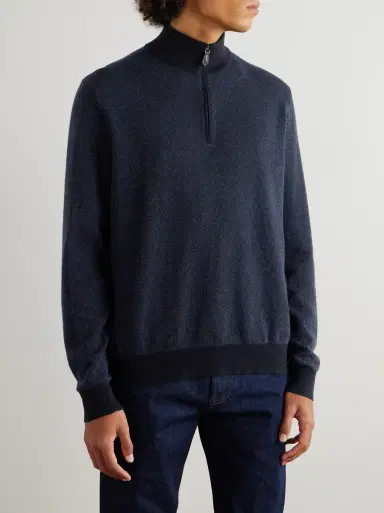 Loro Piana Roadster Cashmere Half-Zip Sweater | Thumbnail 3