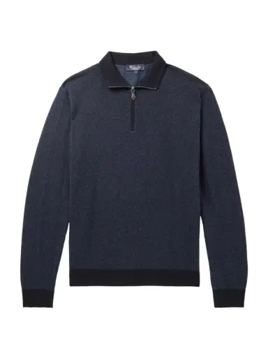 Loro Piana Roadster Cashmere Half-Zip Sweater | Thumbnail 1