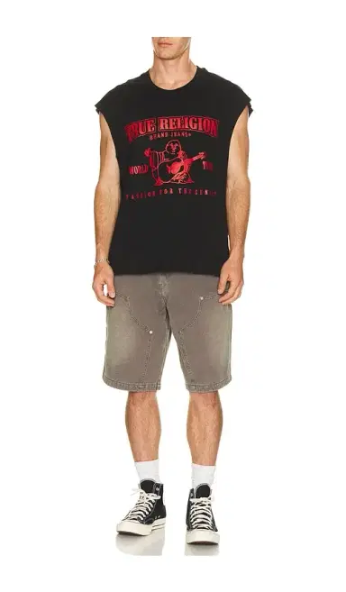 True Religion Cut Off Logo Tee | Thumbnail 3 True Religion Cut Off Logo Tee | Thumbnail 3