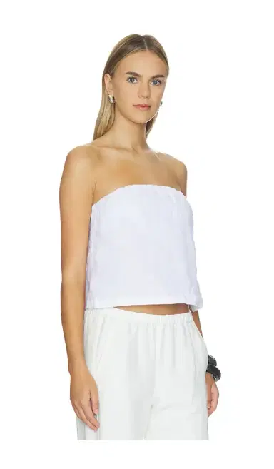 perfectwhitetee Gianna Linen Tube Top | Thumbnail 2