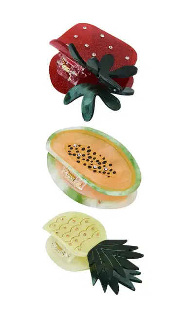 Frasier Sterling Sugarfruit Claw Clip Set | Thumbnail 3 Frasier Sterling Sugarfruit Claw Clip Set | Thumbnail 3