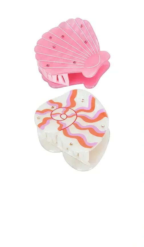 Frasier Sterling Shell Beach Claw Clip Set