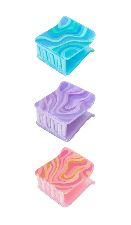 Frasier Sterling Groovy Gal Hair Clip Set