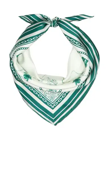 Yellow The Label Old Florida Silk Scarf | Thumbnail 1