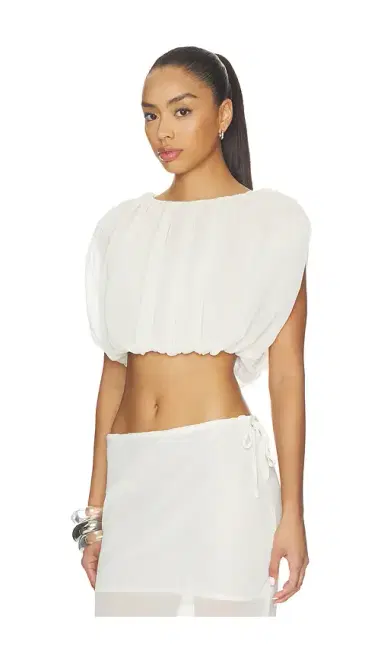 SNDYS Mara Gathered Top | Thumbnail 2