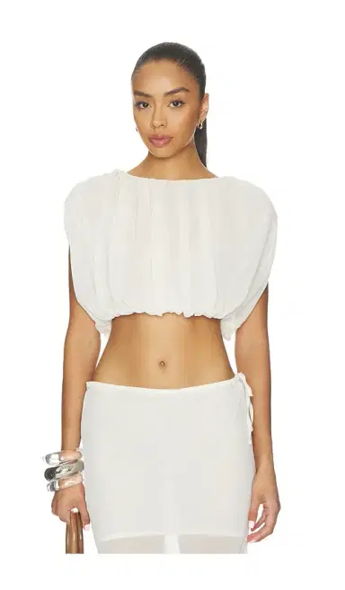 SNDYS Mara Gathered Top | Thumbnail 1