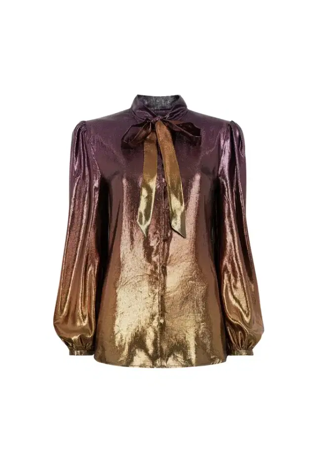 Roberto Cavalli Dégradé Tie-Neck Top