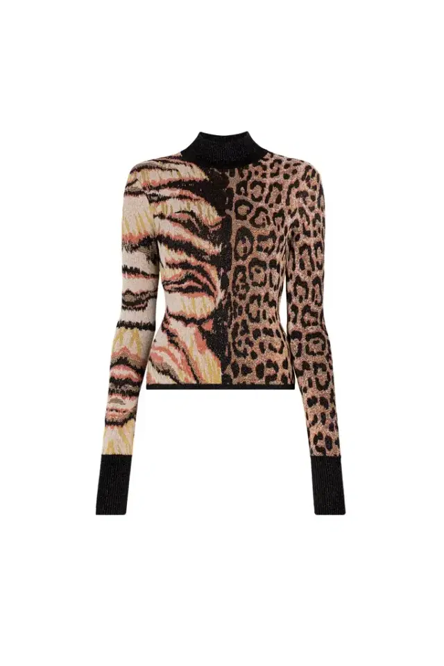 Roberto Cavalli Animalier-Jacquard Sweater